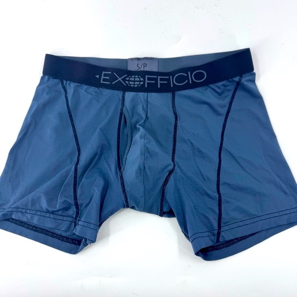 ExOfficio Men's Blue Boxer Briefs - Picture 1 of 7